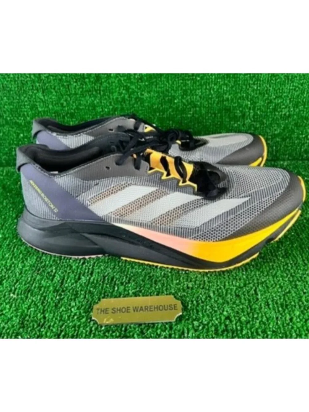 Men's Adidas Adizero Boston 12 M Running Shoes Comfort Black IF9212 Size 10.5